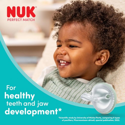 NUK Perfect Match Silicone Soother Pacifier 2pcs/box | 0-6 Months | Made in Germany